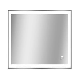 Miroir salle de bain avec eclairage LED et contour noir - 60x80cm