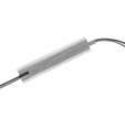 Plinthes plastique cache fils décor gris aluminium