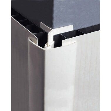 Angle intérieur/extérieur clipsable PVC blanc Ep.5/8 mm Long.2,6 m - GROSFILLEX 2