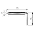NDM 25X15 ALU NAT+ CARBO VHB LG 110
