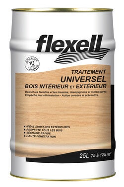 traitement bois universel 25 l flexell bricoman