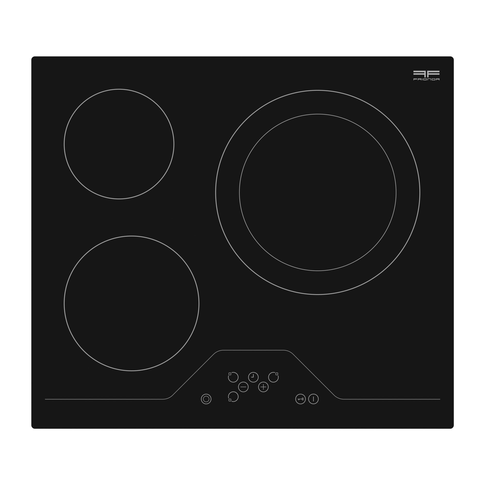 Plaque de cuisson vitrocéramique 3 foyers avec zone extensible - TVS635 FRIONOR 1