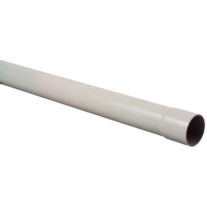 Tuyau de descente PVC gris Diam.80 mm Long.2,8 m - GIRPI 0