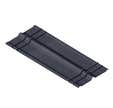 FAÎTIÈRES 1X0.5M NOIR ONDULINE