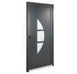 PORTE d’entrée ALUMINIUM VéNéSIA GRIS H215XL90 GAUCHE