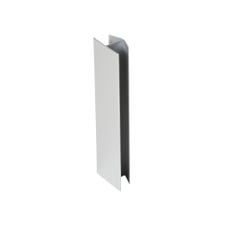 Raccords de jonction droite décor gris aluminium pour plinthe ép. 16-19 x h. 150 mm x4 0