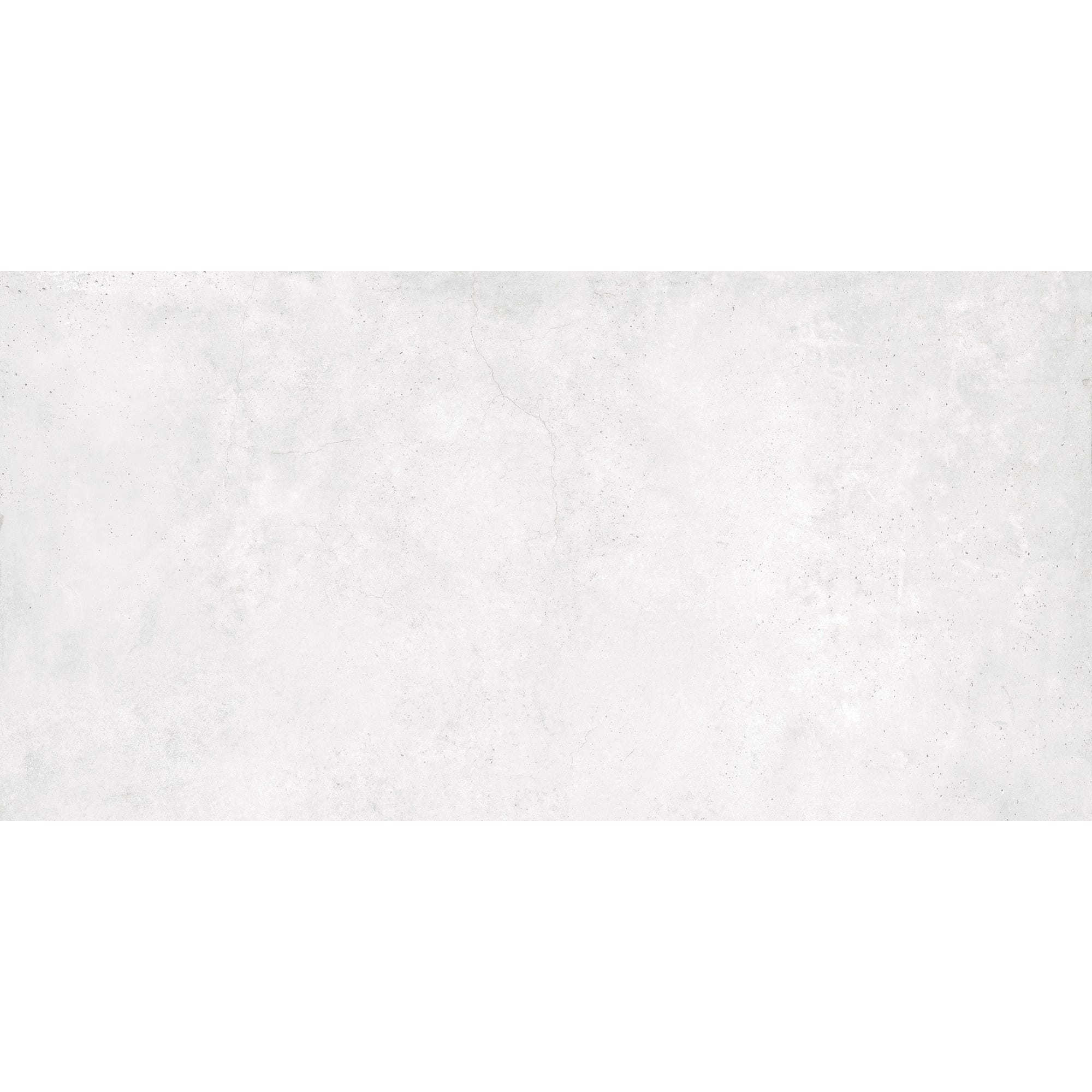 Carrelage sol intérieur effet béton l.60 x L.120cm - Carnaby Blanc 0