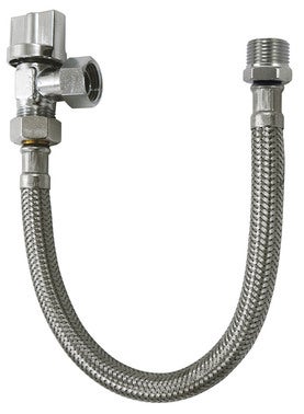 Kit wc robinet 1/4 tour + flexible mf3/8 l30cm ❘ Bricoman