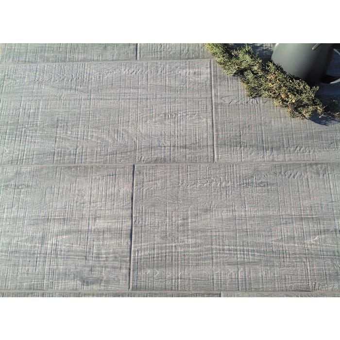 Carrelage sol extérieur effet bois l.30 x L.60 cm - Alpin Souris 1