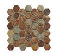 Mosaïque pierre naturelle hexagone beige