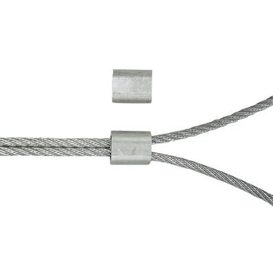 Manchons aluminium pour cable Diam.2mm 4 pièces 1