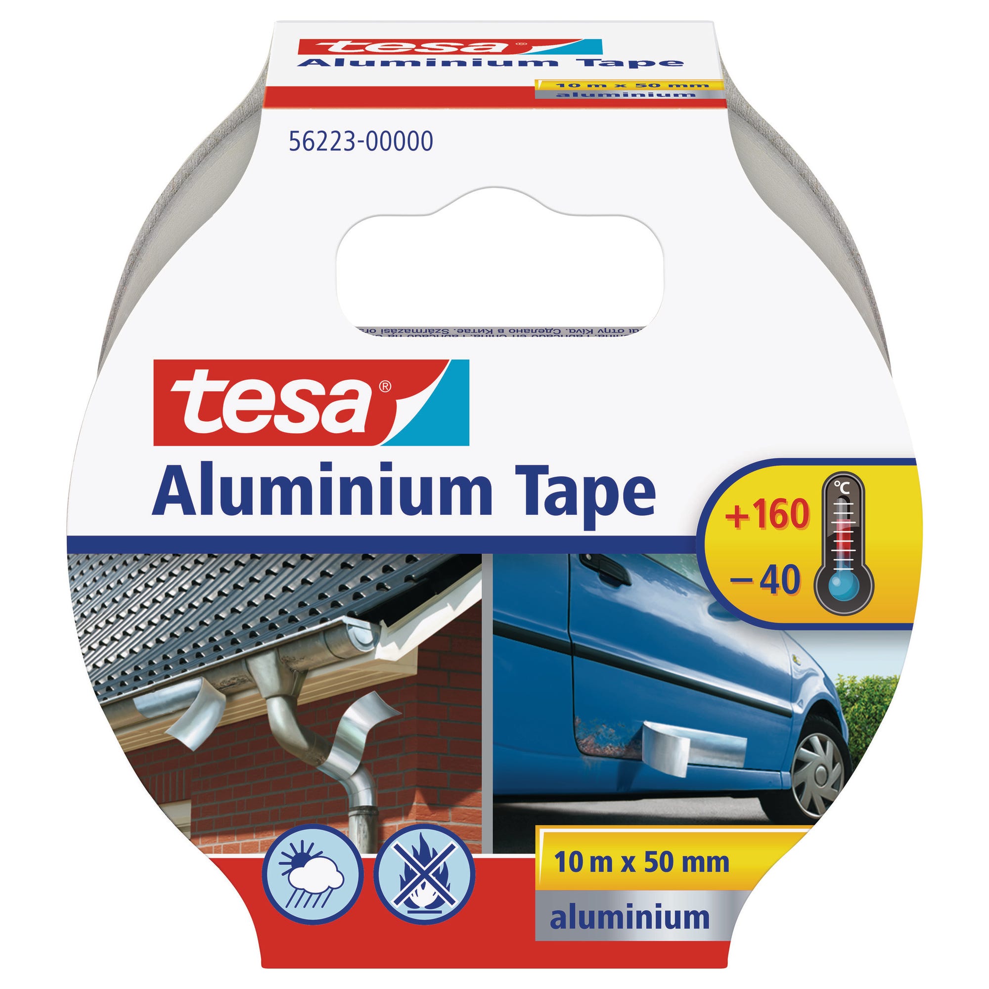 Adhésif de réparation en aluminium 10 m x 50 mm - TESA 0