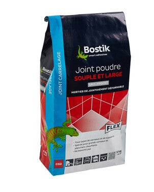 joint souple et large gris argent 5 kg bostik bricoman