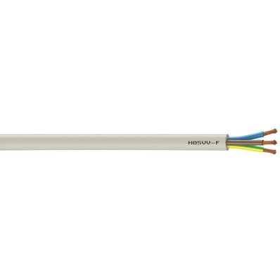 Cable électrique HO5VVF 3G 2,5 mm² Couronne 25 m - NEXANS FRANCE  0