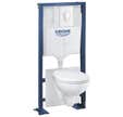 Pack WC suspendu autoportant Solido Bau Air - 39646000 GROHE