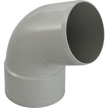 Coude PVC gris 67.30° Diam.100 mm 0