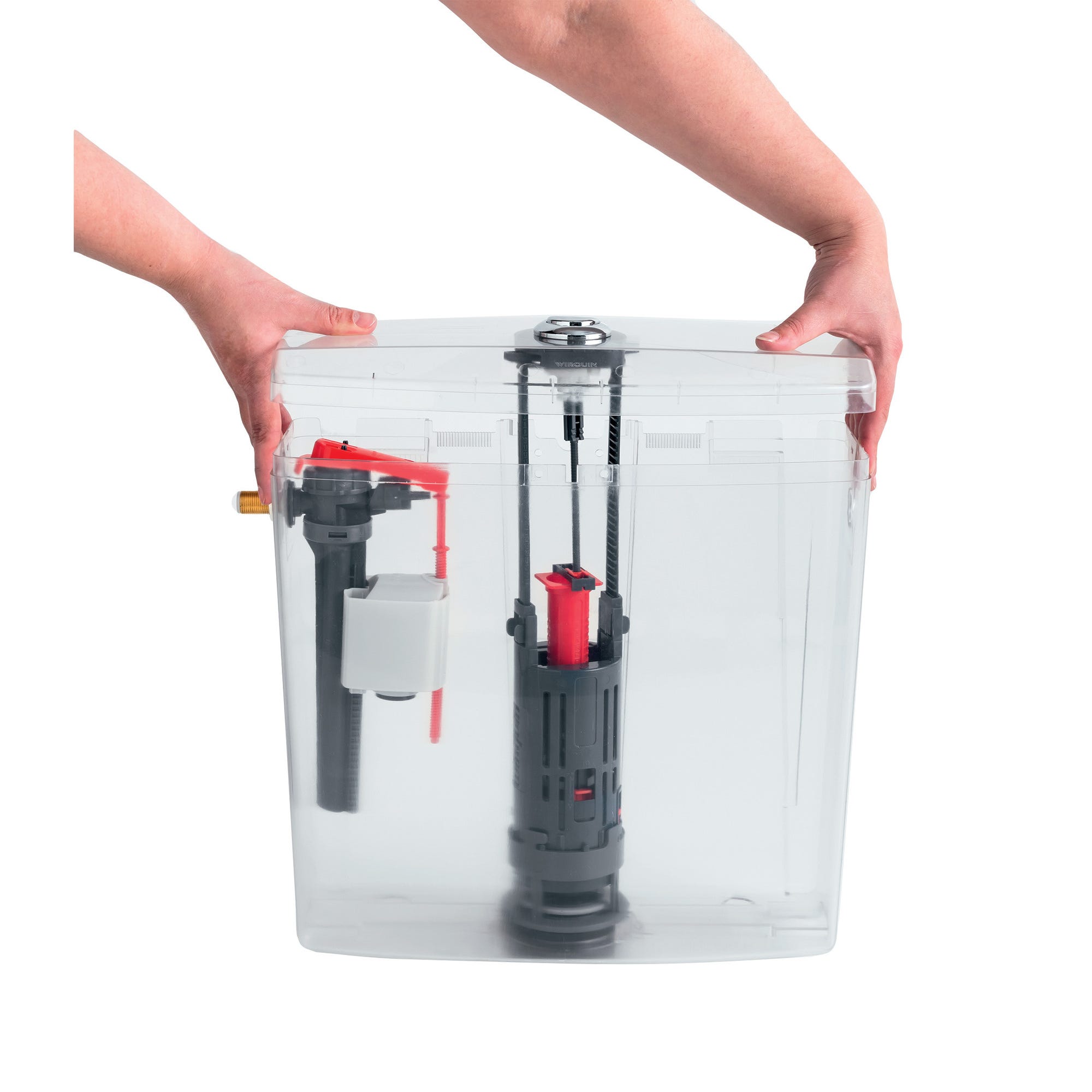 Equipement complet double chasse à étrier Wirquin one avec robinet Jollyfill - WIRQUIN PRO 1