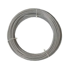 Câble gaine PVC acier galvanisé 30 kg Diam.1,3/2 mm Long.10 m 0