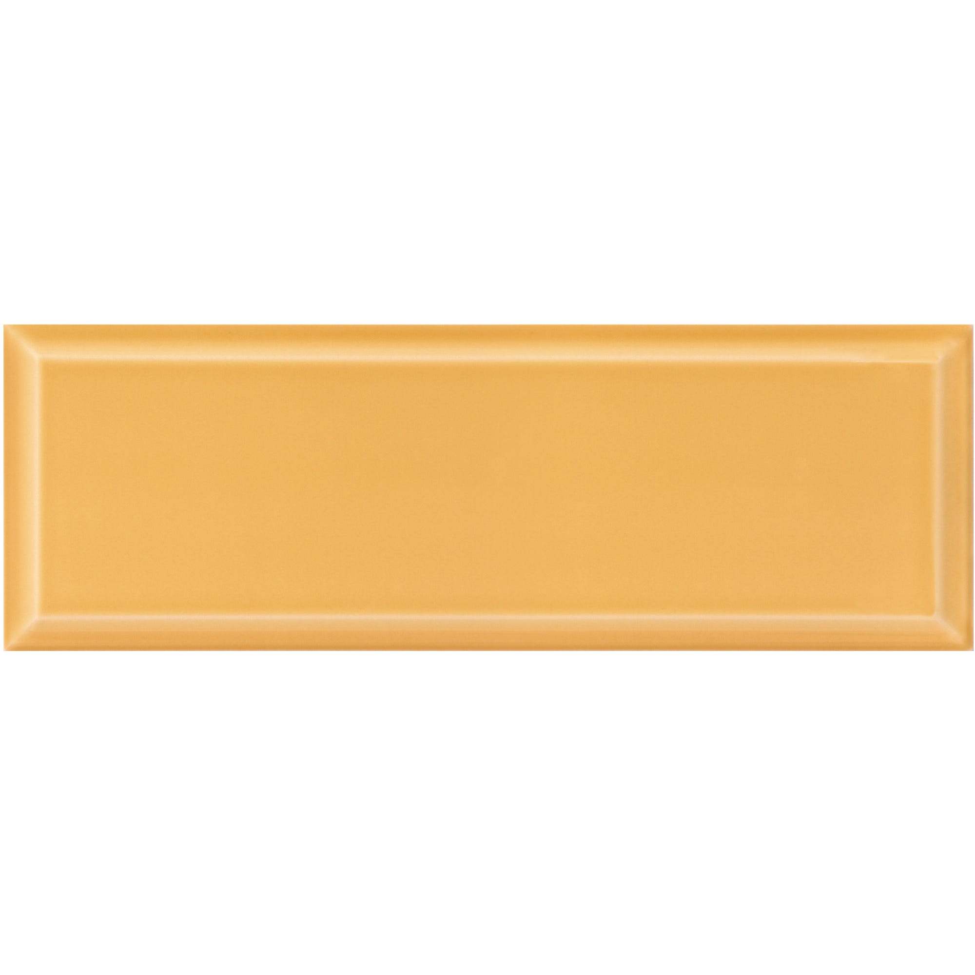 Faïence jaune moutarde uni l.10 x L.30 cm Metro 1