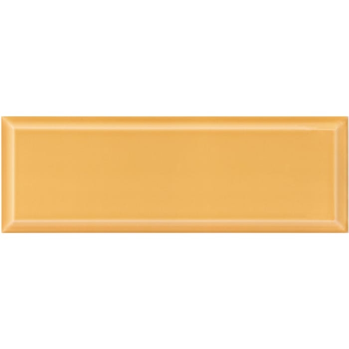 Faïence jaune moutarde uni l.10 x L.30 cm Metro 1