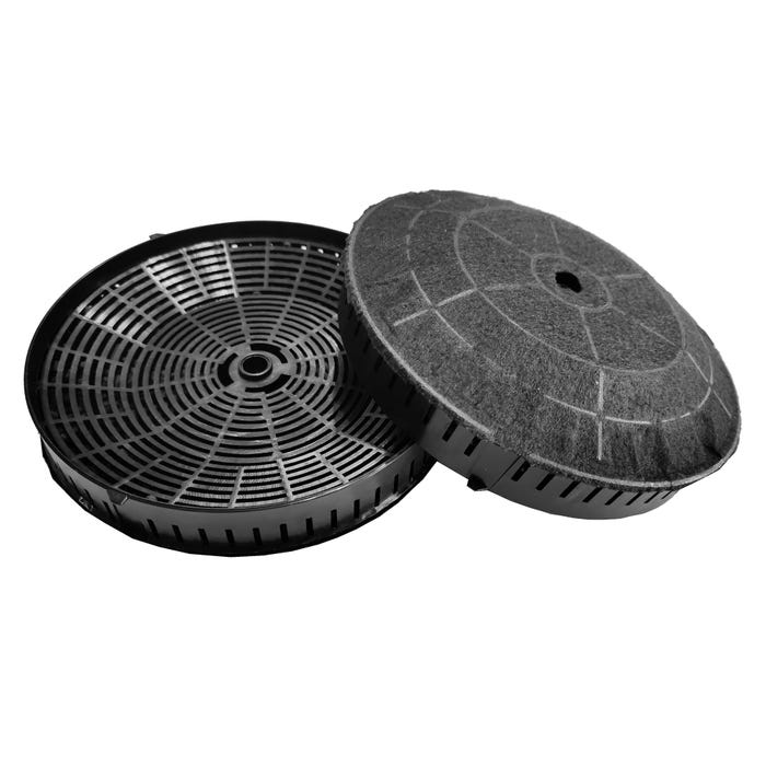Kit de 2 filtres anti-odeur charbon actif pour Hotte Whirlpool 0