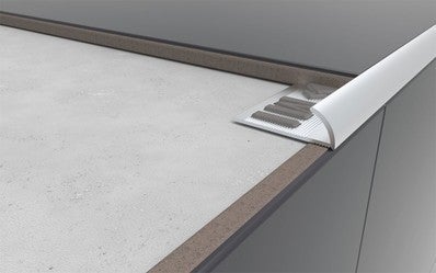 Profile D Arret 1 4 Rond Ouvert Ep 6mm Pvc Marbre Blanc 2m50 Bricoman