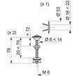 Vis métal pour cuvette et réservoir M21 WIRQUIN PRO