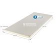 DOUBLAGE PU 250X120CM EP10+80MM R=3.75