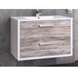 Caisson salle de bain blanc l.80 x H.48 x P.46,7 cm Atlantic decor
