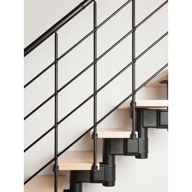 Escalier quart tournant Gexi R 050 PVC Larg.75 cm 1