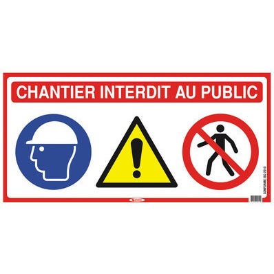Panneau De Chantier 4 En 1 Bricoman