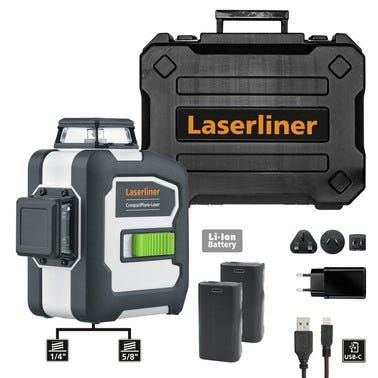 Niveau Laser 3D Vert LASERLINER COMPACTPLANE LASER 3G PRO 12