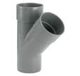 Culotte PVC Diam 125mm , 45° , Mâle / Femelle