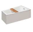 BAIGNOIRE GAUCHE TWINEO 160X90 AVEC SIEGE