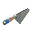 TRUELLE RONDE INOX 22 CM REBORD GAUCHE