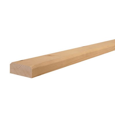 barre et echarpe a volet en sapin du nord 28 x 90 mm long 2 4 m sotrinbois bricoman