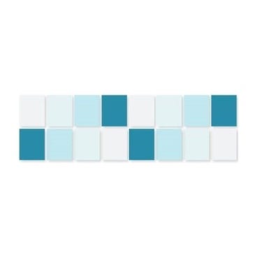 Lot de 6 listels 4.8x20 blanc bleu 0