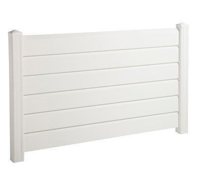 Lisse Persienne Pvc 30x140x2400 Mm Blanc Pour Une Pose De Cloture Superieure A 1m20 Les Poteaux