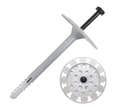 200 fixations d'isolant souple ou rigide Diam.10 x L.160 mm