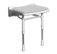 Siège de douche relevable assise en mousse gris série 2000 - AKW