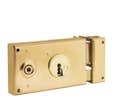 Serrure horizontale 140 x 82 mm gauche pêne dormant 1/2 tour
