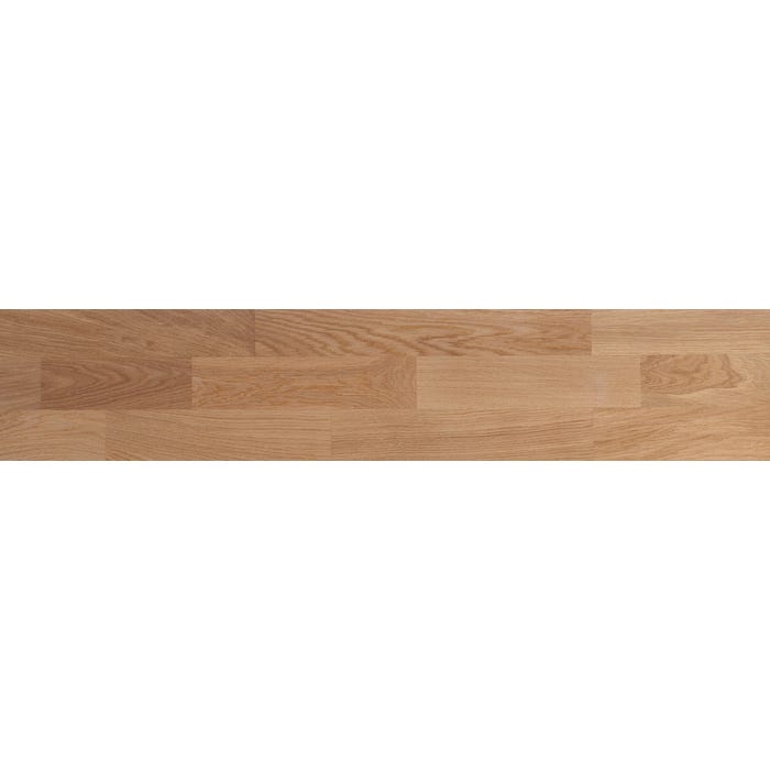 Parquet contrecollé 3 frises chêne naturel vernis mat brossé - Dimensions 14x207x1100mm - Pose flottante système d'emboitement clic 5G 3