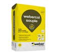 Mortier colle blanc 25 Kg Webercol souple - WEBER