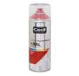 Peinture aérosol tous matériaux int/ext satin rouge feu RAL3000 400 ml - CECIL PRO