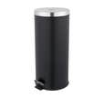 Poubelle metal noir 30 L