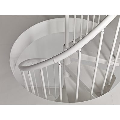 Escalier colimaçon Despina blanc 12 hauteurs Diam.110 cm 0
