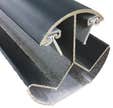 Poteau aluminium multi angle gris Haut.1,26 m