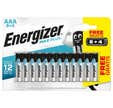 LOT 8+4 PILES AAA MAX + ENERGIZER