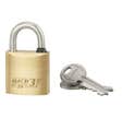 Cadenas laiton à clef anse inox 2 clefs 30 mm Mach 3