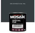 Peinture fer glycéro anti-rouille brillant gris anthracite RAL7016 0,5 L - MOSAÏK